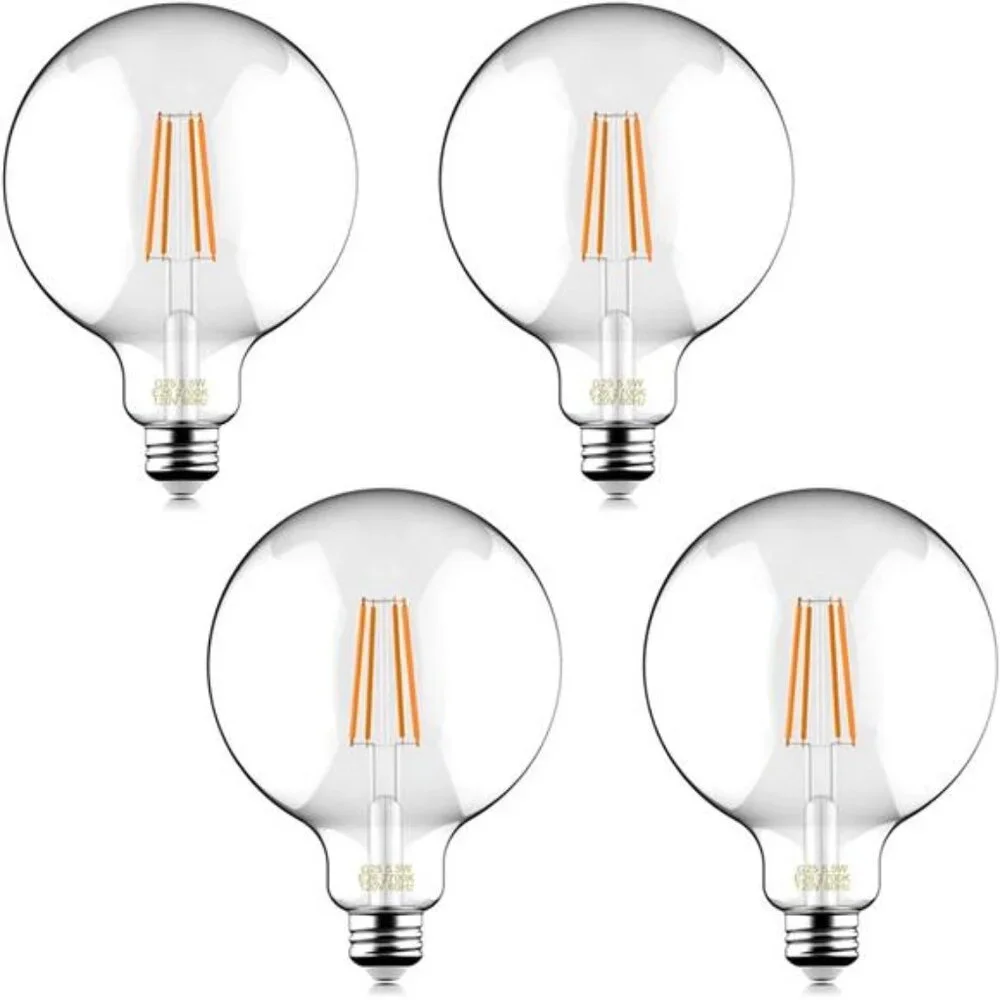 60W Equivalent Dimmable 5.5W Decorative Globe Vintage LED Edison Filament Bulbs